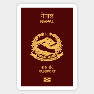 Nepal passport Magnet